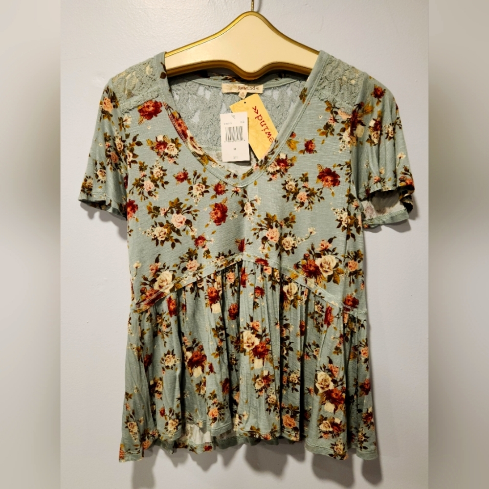 Rewind floral top M